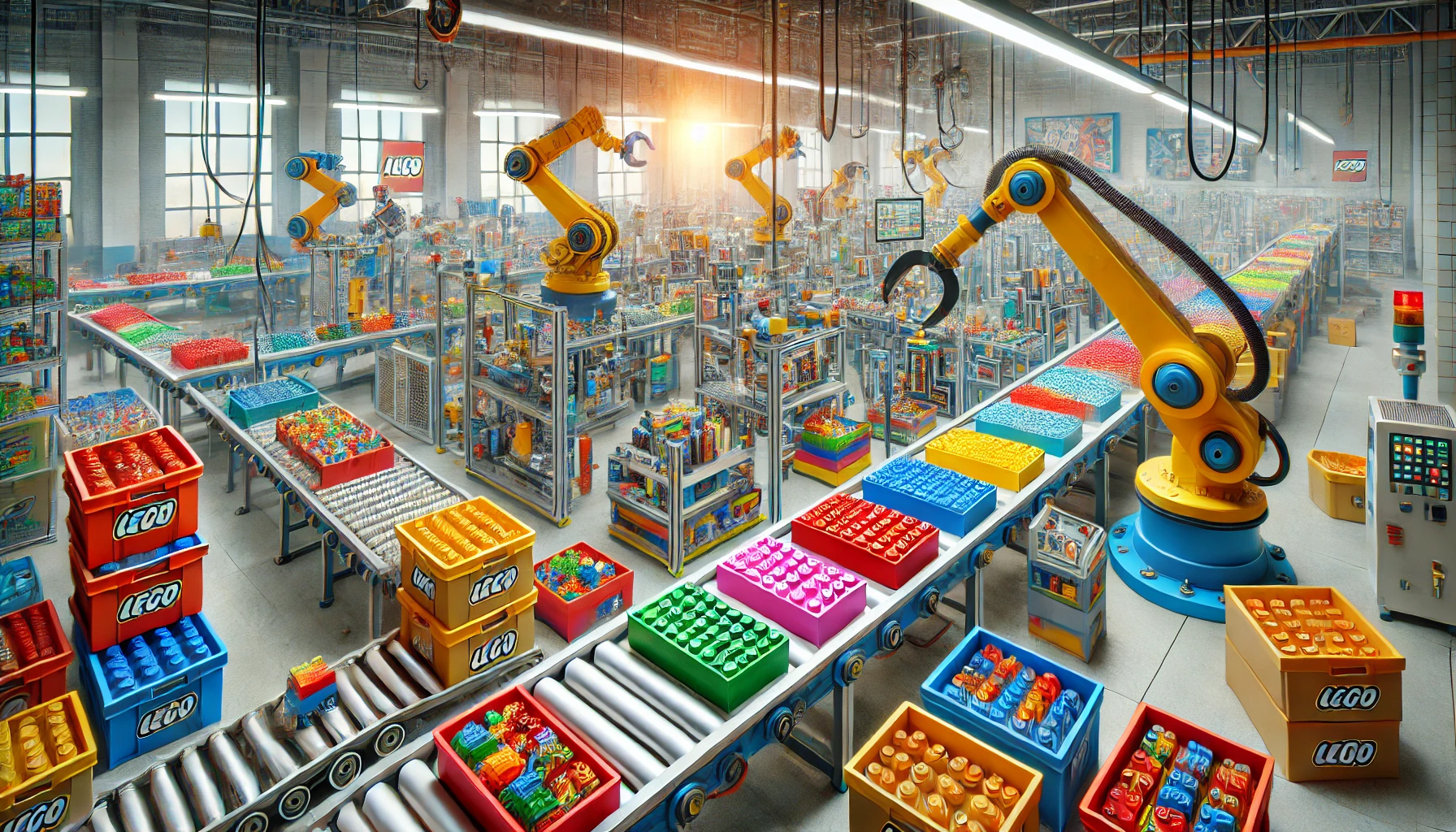 Lego toy manufacturing